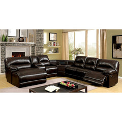 Glasgow Dark Brown Sectional - Ornate Home