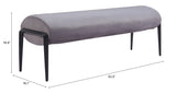 Glatt Gray Bench - Ornate Home