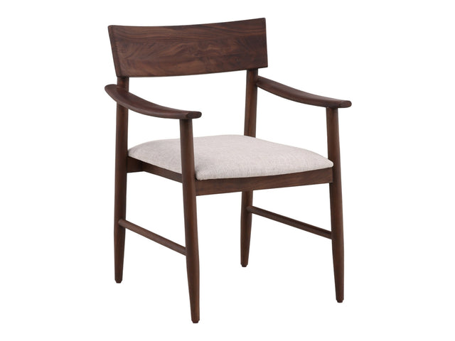 Glen Dark Brown/Cream Dining Chair - Ornate Home