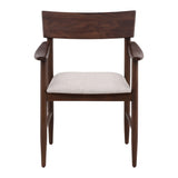 Glen Dark Brown/Cream Dining Chair - Ornate Home