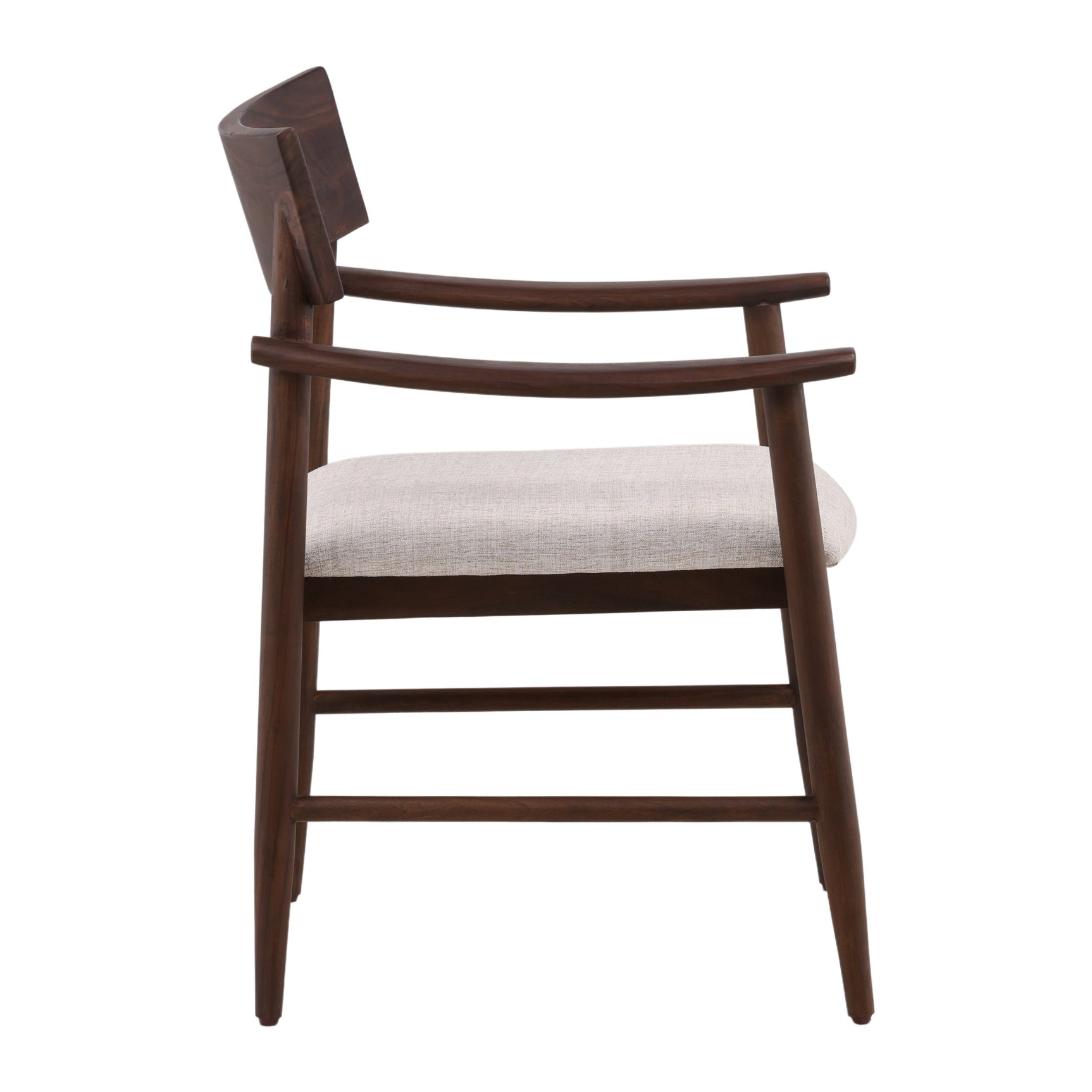 Glen Dark Brown/Cream Dining Chair - Ornate Home