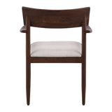 Glen Dark Brown/Cream Dining Chair - Ornate Home