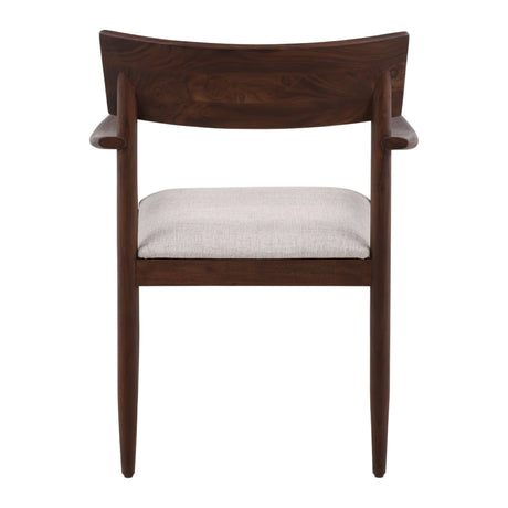Glen Dark Brown/Cream Dining Chair - Ornate Home