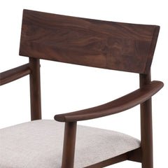 Glen Dark Brown/Cream Dining Chair - Ornate Home