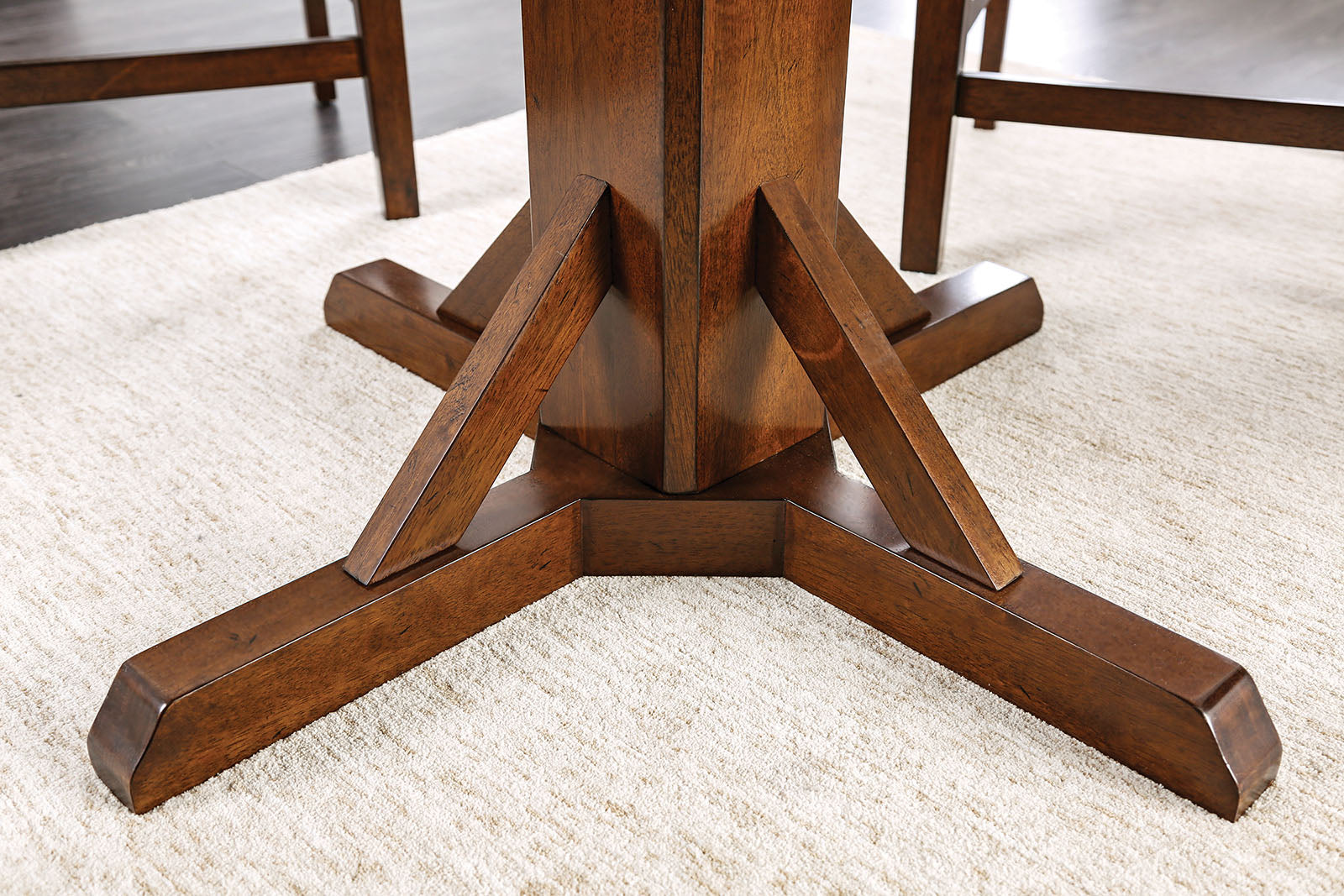 Glenbrook Brown Cherry/Ivory 5 Pc. Counter Height Table Set - Ornate Home