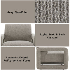 Glenda Gray Accent Chair - Ornate Home
