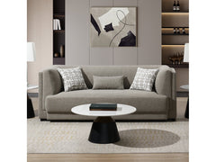 Glenda Gray Sofa w/3 Pillows - Ornate Home