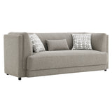 Glenda Gray Sofa w/3 Pillows - Ornate Home