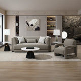 Glenda Gray Sofa w/3 Pillows - Ornate Home