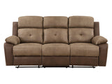 Glendale Brown Double Reclining Sofa - Ornate Home