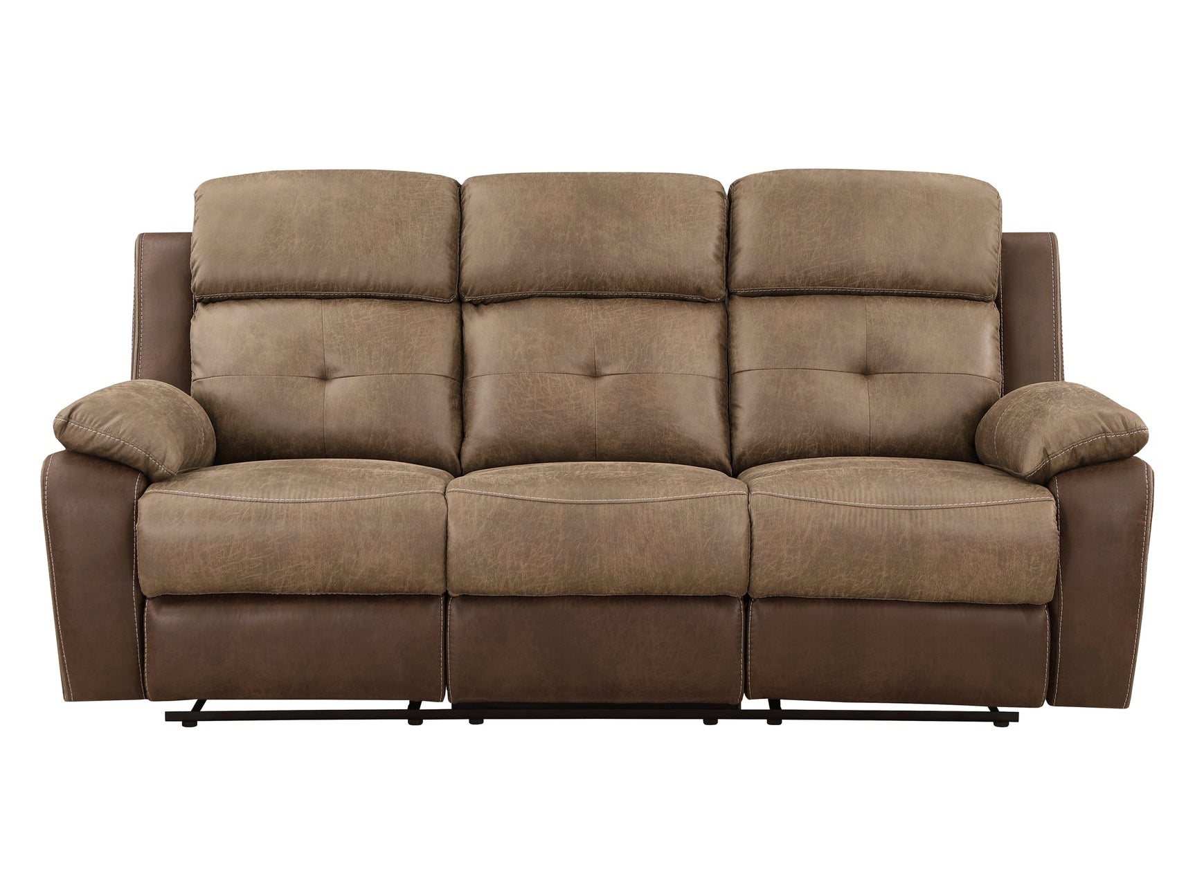 Glendale Brown Double Reclining Sofa - Ornate Home