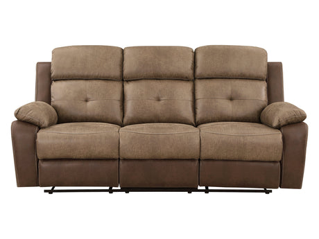 Glendale Brown Double Reclining Sofa - Ornate Home