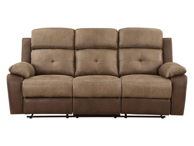 Glendale Brown Double Reclining Sofa - Ornate Home