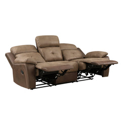 Glendale Brown Double Reclining Sofa - Ornate Home