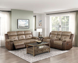 Glendale Brown Double Reclining Sofa - Ornate Home