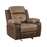 Glendale Brown Glider Reclining Chair - Ornate Home