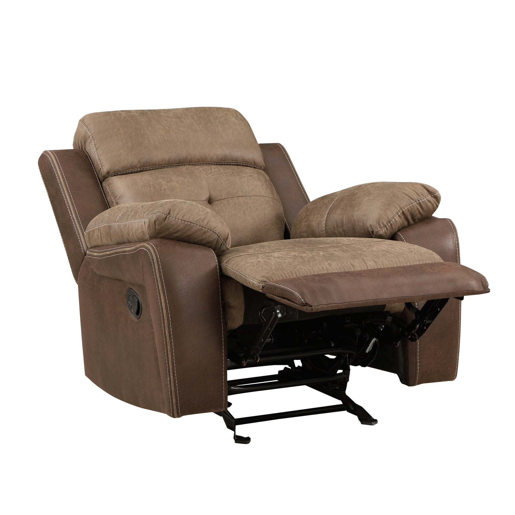 Glendale Brown Glider Reclining Chair - Ornate Home