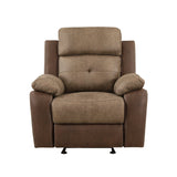 Glendale Brown Glider Reclining Chair - Ornate Home