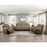 Glendale Brown Glider Reclining Chair - Ornate Home