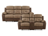Glendale Brown Sofa & Loveseat - Ornate Home