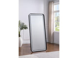 Glendora Black LED Standing Mirror with Bluetooth Speaker - Ornate Home