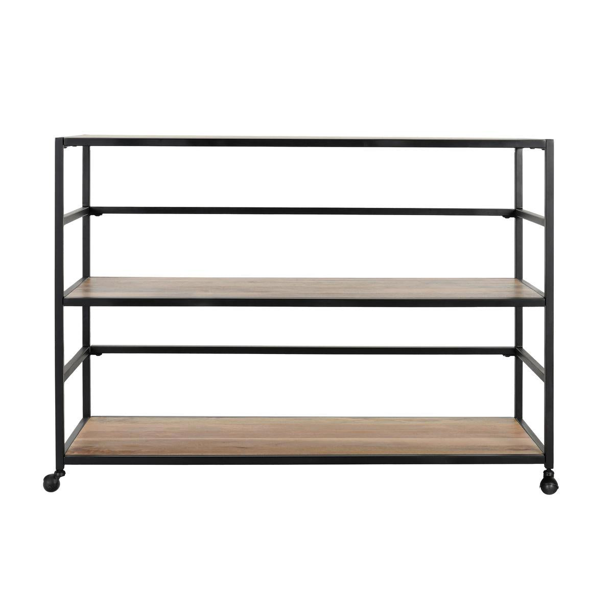 Glendora Black/Natural Rack - Ornate Home