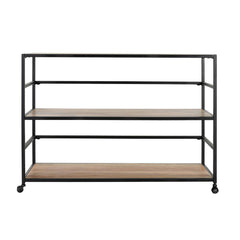 Glendora Black/Natural Rack - Ornate Home