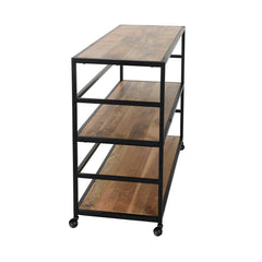 Glendora Black/Natural Rack - Ornate Home