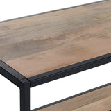 Glendora Black/Natural Rack - Ornate Home