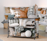 Glendora Black/Natural Rack - Ornate Home