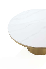 Glenn Coffee Table and End Table in Gold (set of 2) - Ornate Home