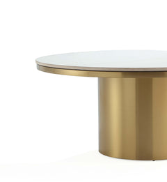 Glenn Coffee Table and End Table in Gold (set of 2) - Ornate Home