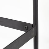 Glenn Dark Brown/Black Wood 4 Drawer Console Table - Ornate Home