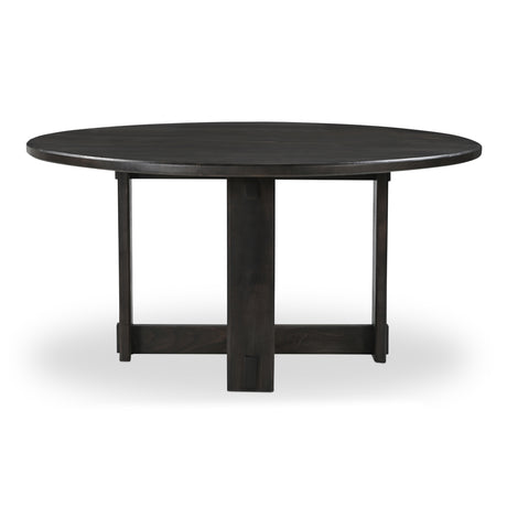 Glenn Dark Brown Round Dining Table - Ornate Home