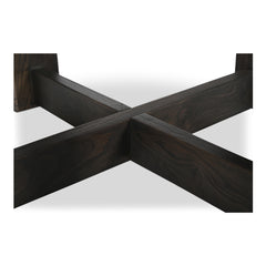 Glenn Dark Brown Round Dining Table - Ornate Home