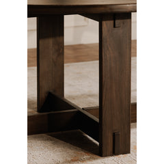Glenn Dark Brown Round Dining Table - Ornate Home