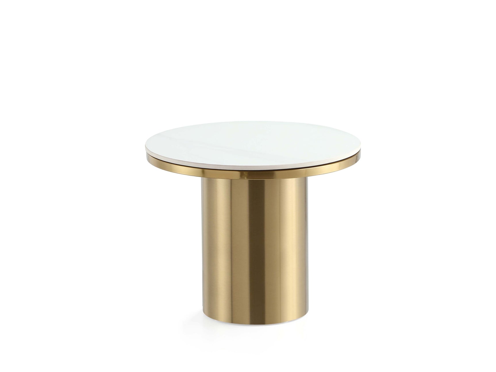 Glenn End Table in Gold - Ornate Home