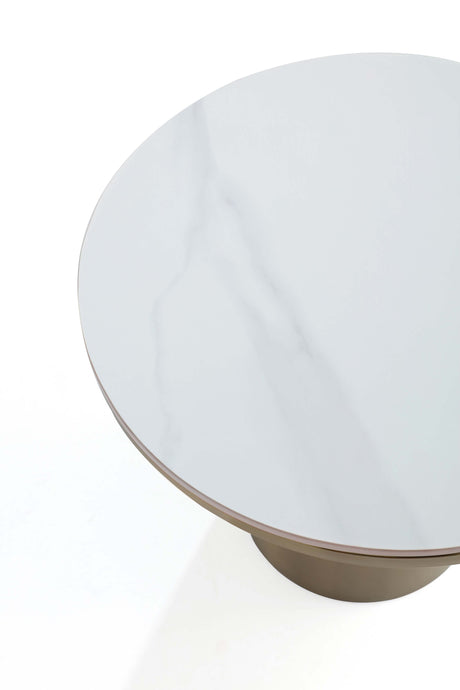 Glenn End Table in Gold - Ornate Home