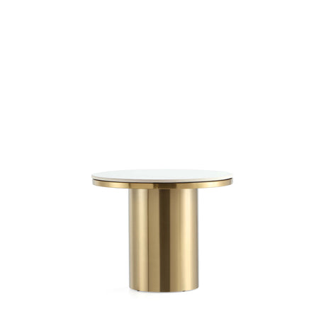 Glenn End Table in Gold - Ornate Home