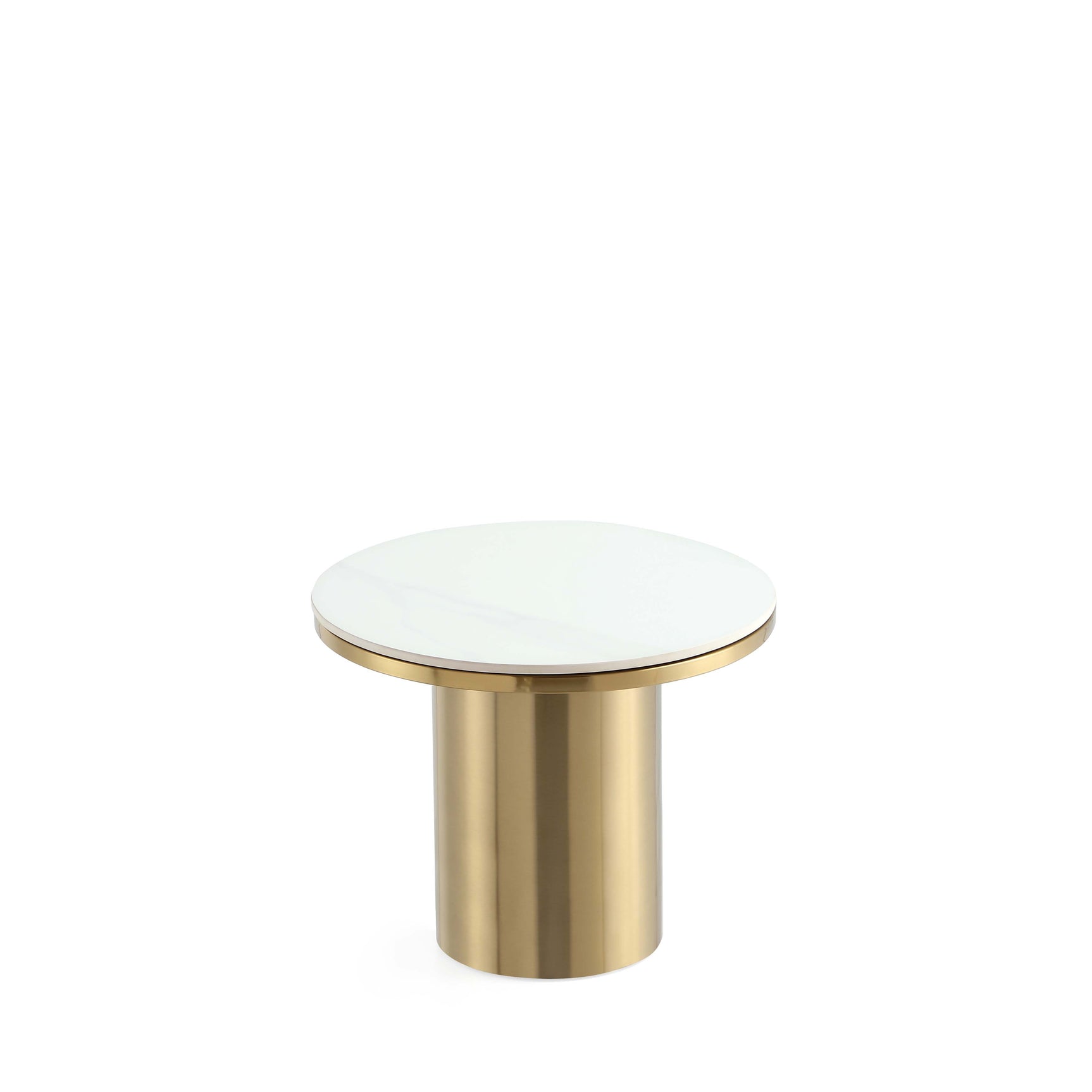 Glenn End Table in Gold - Ornate Home