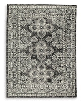 Glennisman Black/Gray/Ivory Large Rug (Online Special Price) - Ornate Home