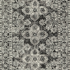 Glennisman Black/Gray/Ivory Large Rug - Ornate Home