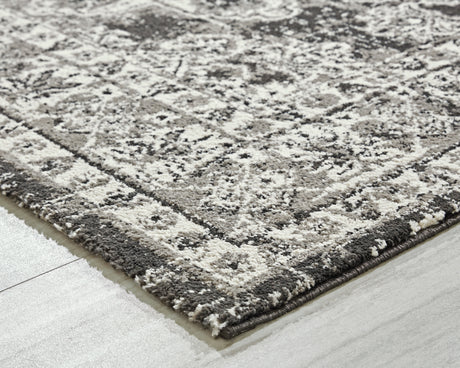 Glennisman Black/Gray/Ivory Medium Rug - Ornate Home