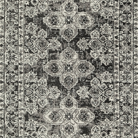 Glennisman Black/Gray/Ivory Medium Rug - Ornate Home
