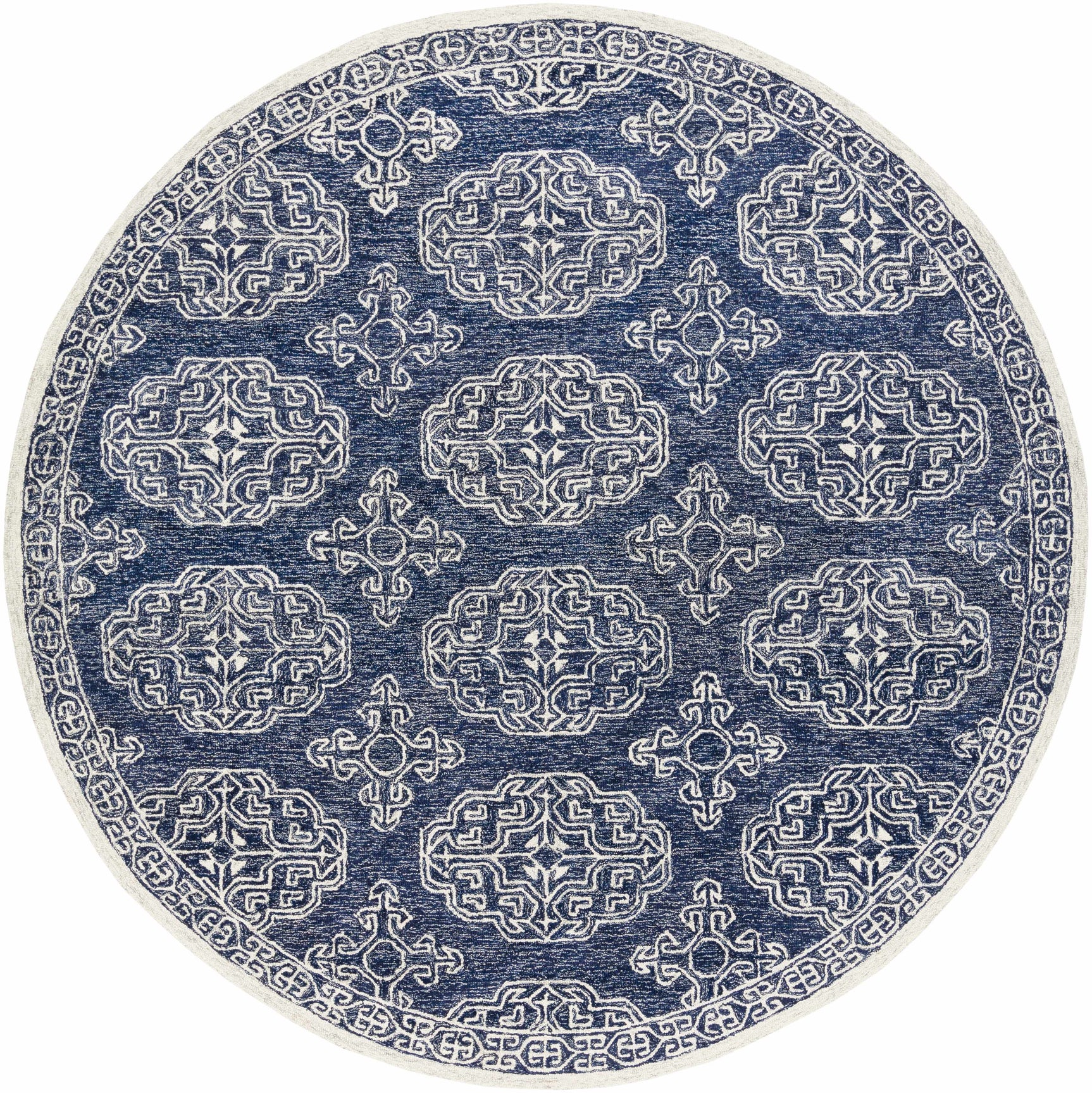 Glenoma Blue Regency Wool Rug - Ornate Home