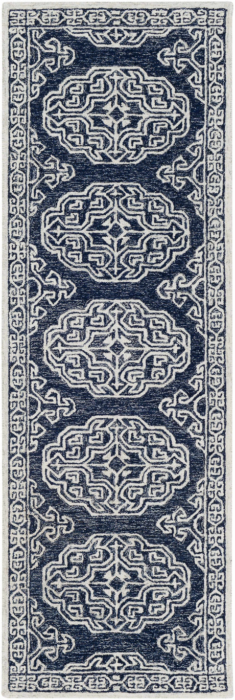 Glenoma Blue Regency Wool Rug - Ornate Home