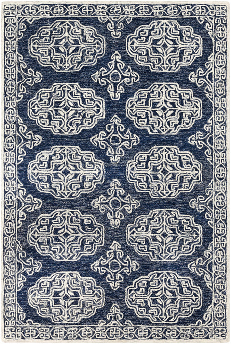 Glenoma Blue Regency Wool Rug - Ornate Home