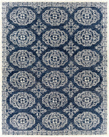 Glenoma Blue Regency Wool Rug - Ornate Home