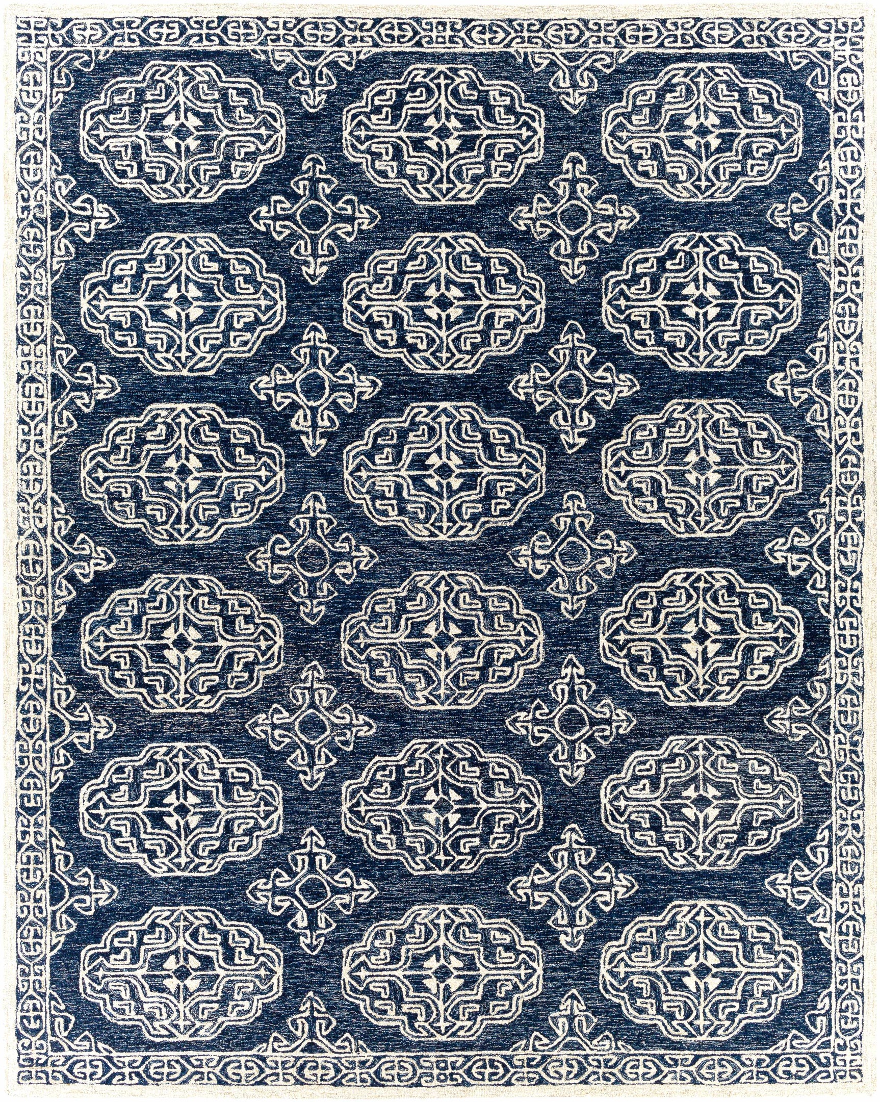 Glenoma Blue Regency Wool Rug - Ornate Home