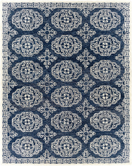 Glenoma Blue Regency Wool Rug - Ornate Home
